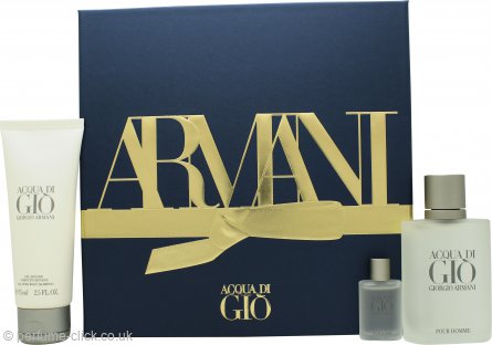 Giorgio Armani Acqua di Gio Gift Set 50ml EDT + 75ml Shower Gel + 5ml EDT