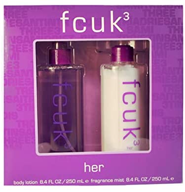 FCUK FCUK 3 for Her Gift Set 250ml Body Lotion + 250ml Fragrance Mist