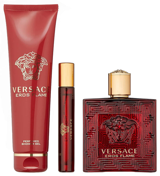 Versace Eros Flame Gift Set 100ml EDP + 100ml Shower Gel