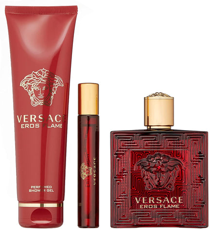 Versace Eros Flame Gift Set 100ml EDP + 100ml Shower Gel