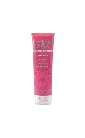 FakeBake FakeBake Beyond Bronze Instant Wash Off Premium Tan For Face & Body 125ml Shimmer Light